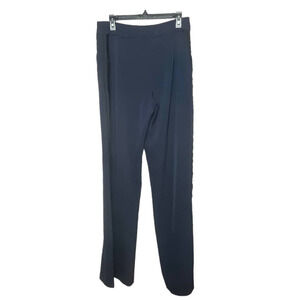 Long Tall Sally Women's Navy Wide Waistband Office Career Pants Size 8